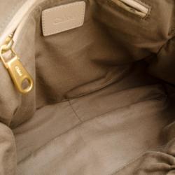 Pre Owned Chloé Beige Leather Marcie Handbag