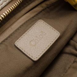 Pre Owned Chloé Beige Leather Marcie Handbag