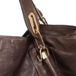 مملوكة مسبقًا Chloe Brown Leather Paraty Tote