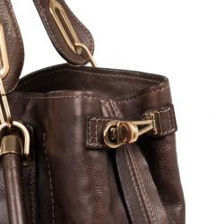 مملوكة مسبقًا Chloe Brown Leather Paraty Tote