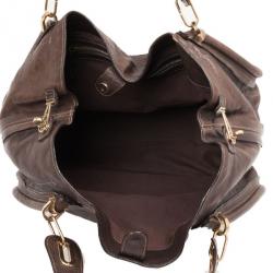 مملوكة مسبقًا Chloe Brown Leather Paraty Tote