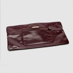 Pre Owned Chloe Leather Burgundy Clutch