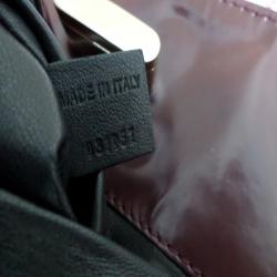 Pre Owned Chloe Leather Burgundy Clutch