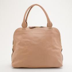Pre Owned Chloé Cream Leather Large Elsie Shoulder Bag