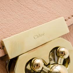 Pre Owned Chloé Cream Leather Large Elsie Shoulder Bag