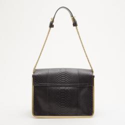 مملوكة مسبقًا Chloe Navy Python Sally Bag