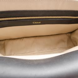 مملوكة مسبقًا Chloe Navy Python Sally Bag