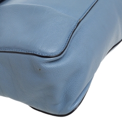 مملوكة مسبقًا Chloe Blue Leather Large Elsie Shoulder Bag