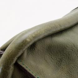 Pre Owned Chloe Green Leather Tote