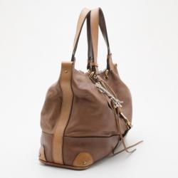مملوكة مسبقًا Chloe Brown Leather Kerala Large Tote
