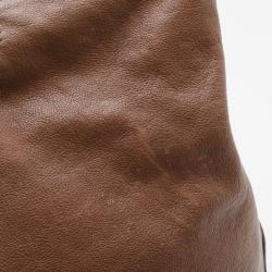 مملوكة مسبقًا Chloe Brown Leather Kerala Large Tote