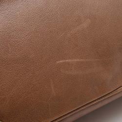 مملوكة مسبقًا Chloe Brown Leather Kerala Large Tote