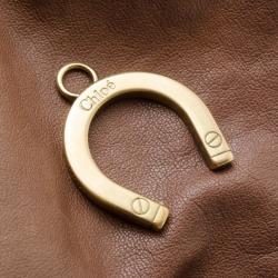 مملوكة مسبقًا Chloe Brown Leather Kerala Large Tote