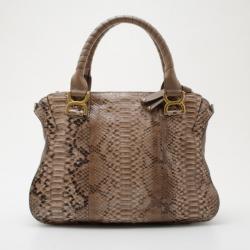 Chloe Grey Python Marcie Handbag