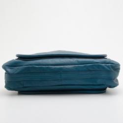 Pre Owned Chloe Large Turquoise Paraty Bag