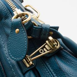 Pre Owned Chloe Large Turquoise Paraty Bag