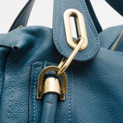 Pre Owned Chloe Large Turquoise Paraty Bag