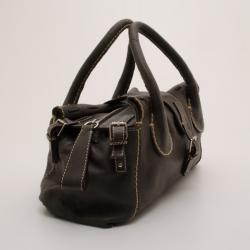 Pre Owned Chloe Brown Medium Edith Satchel