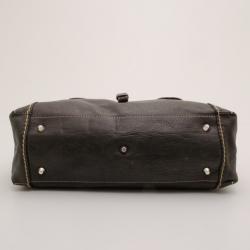 Pre Owned Chloe Brown Medium Edith Satchel