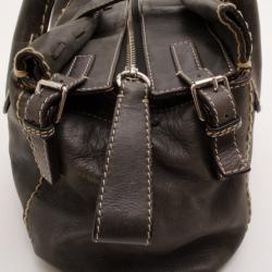 Pre Owned Chloe Brown Medium Edith Satchel