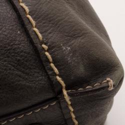 Pre Owned Chloe Brown Medium Edith Satchel