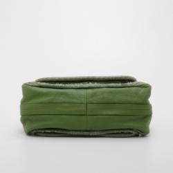 مملوكة مسبقًا Chloe Green Python Medium Paraty Satchel