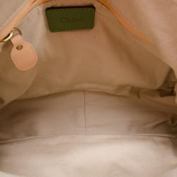 مملوكة مسبقًا Chloe Green Python Medium Paraty Satchel