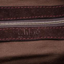 Pre Owned Chloe Dark Brown Silverado Satchel