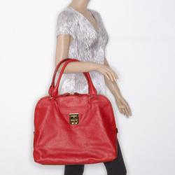 Pre Owned Chloe Red Extra Large Elsie Bag