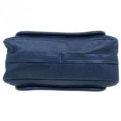 Pre Owned حقيبة يد كلوي ميديام باراتي جلد أزرق 