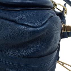 Pre Owned حقيبة يد كلوي ميديام باراتي جلد أزرق 