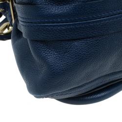 Pre Owned حقيبة يد كلوي ميديام باراتي جلد أزرق 