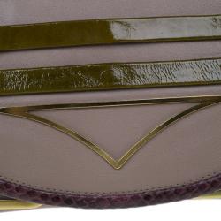 Pre Owned Chloe Purple Leather Limited Edition Clutch