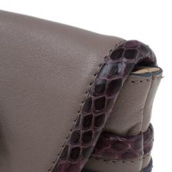 Pre Owned Chloe Purple Leather Limited Edition Clutch