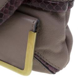 Pre Owned Chloe Purple Leather Limited Edition Clutch