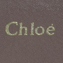 Pre Owned Chloe Purple Leather Limited Edition Clutch