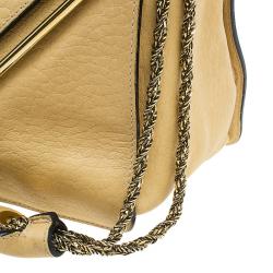 Pre Owned Chloe Yellow Leather Medium Sally Shoulder Bag