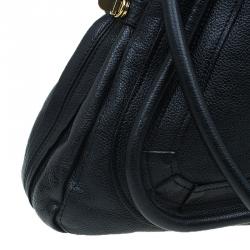 مملوكة مسبقًا Chloe Black Leather Large Paraty Shoulder Bag