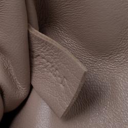 Pre Owned Chloe Beige Bi Color Ostrich and Leather Medium Elsie Shoulder Bag