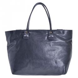 مملوكة مسبقًا Chloe Black Leather Eclipse Tote Bag