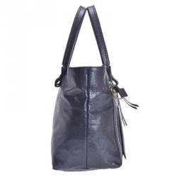 مملوكة مسبقًا Chloe Black Leather Eclipse Tote Bag