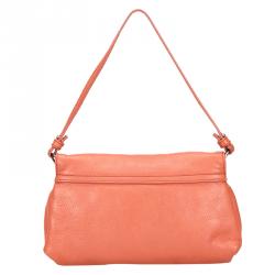 Pre Owned Chloe Pink Leather Lily Shoulder Bag