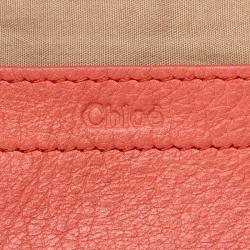 Pre Owned Chloe Pink Leather Lily Shoulder Bag