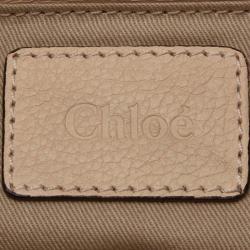 Pre Owned حقيبة يد كلوي بيريتي جلد بيج