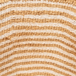 مملوكة مسبقًا Chloe Beige/White Raffia Large Woody Tote
