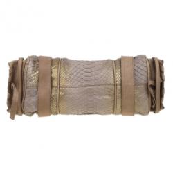 Pre Owned Chloe Brown Python Silverado Satchel