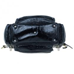 Pre Owned حقيبة توت كلوي آدا جلد أسود لامع