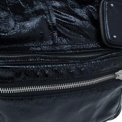 Pre Owned حقيبة توت كلوي آدا جلد أسود لامع