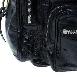 Pre Owned حقيبة توت كلوي آدا جلد أسود لامع