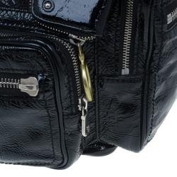 Pre Owned حقيبة توت كلوي آدا جلد أسود لامع